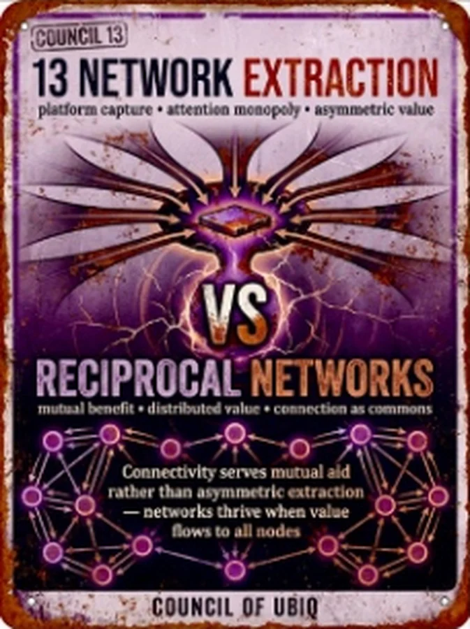 Council 13 — Network Extraction vs Reciprocal Networks