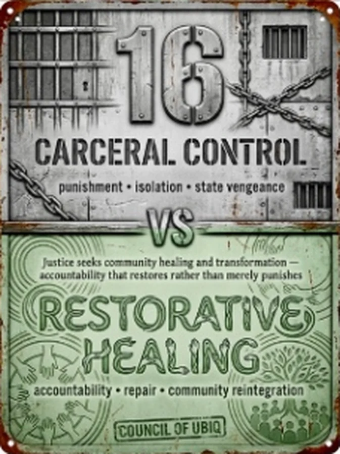 Council 16 — Carceral Control vs Restorative Healing