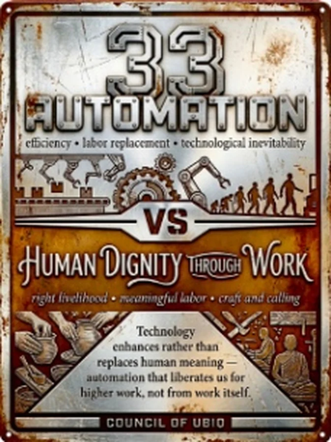 Council 33 — Automation vs Human Dignity Through Work