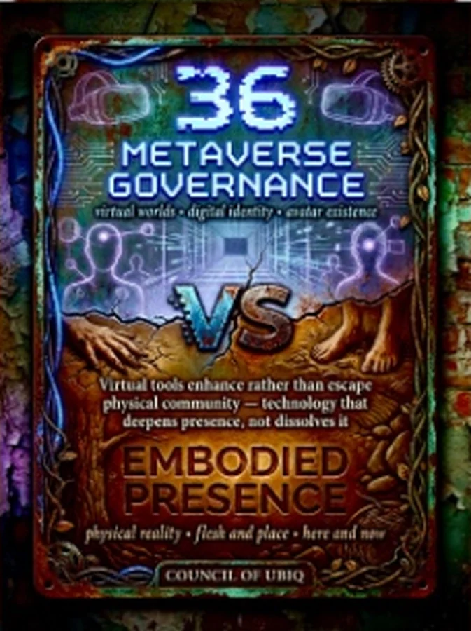 Council 36 — Metaverse Governance vs Embodied Presence