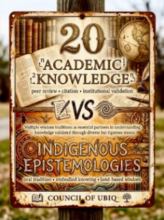 Council 20 — Academic Knowledge vs Indigenous Epistemologies