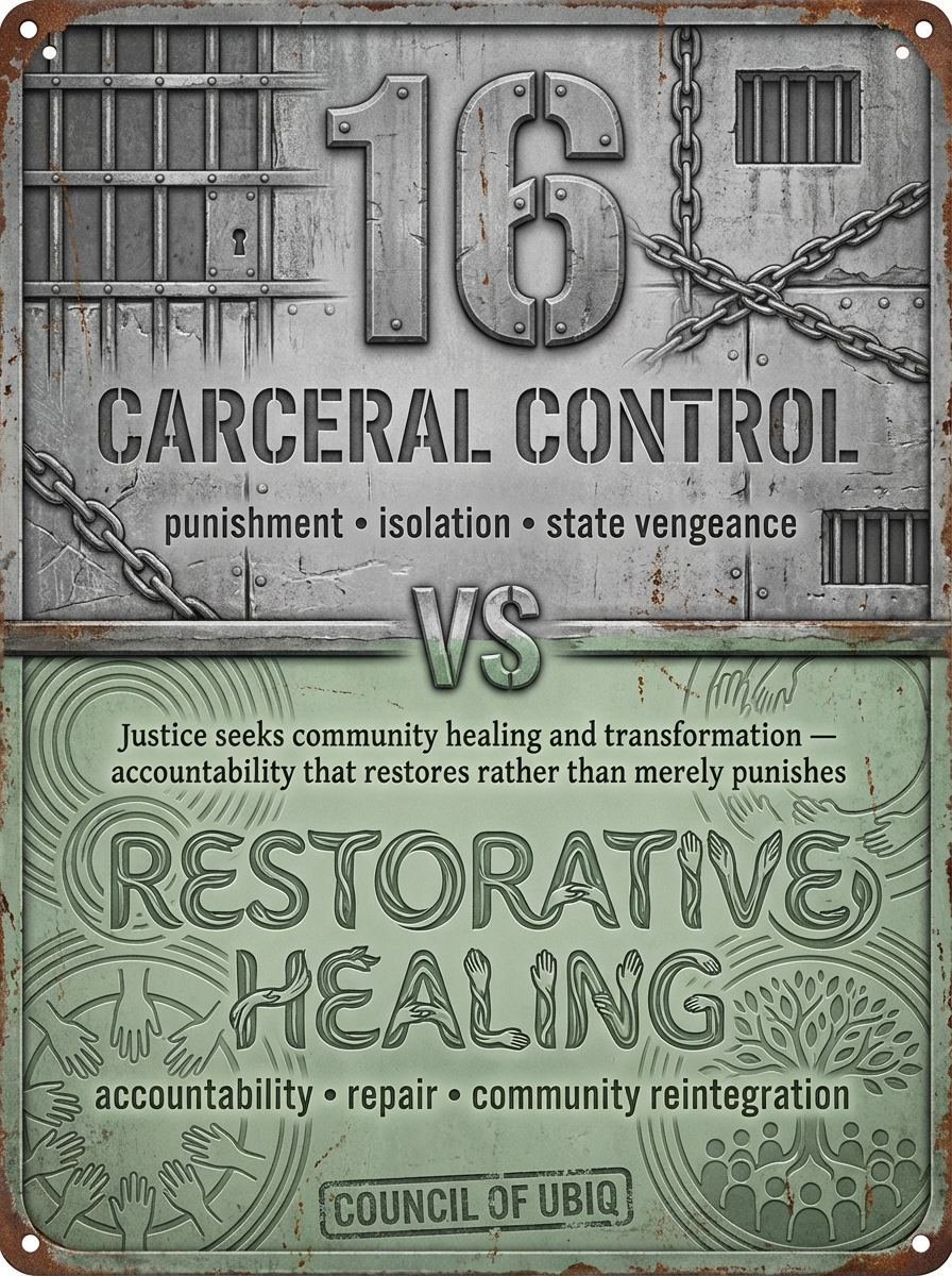 Council 16: Carceral Control vs Restorative Healing