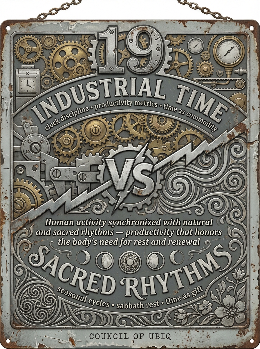 Council 19: Industrial Time vs Sacred Rhythms