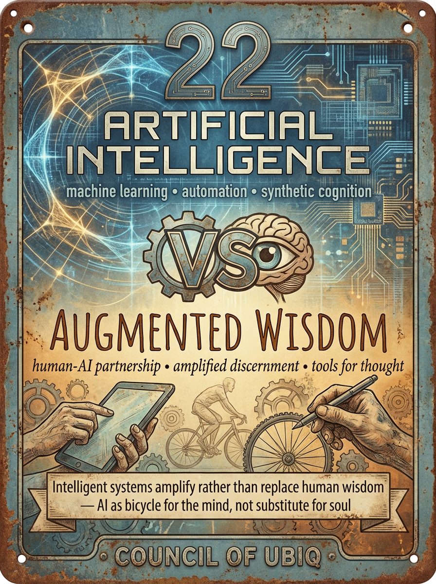 Council 22: Artificial Intelligence vs Augmented Wisdom