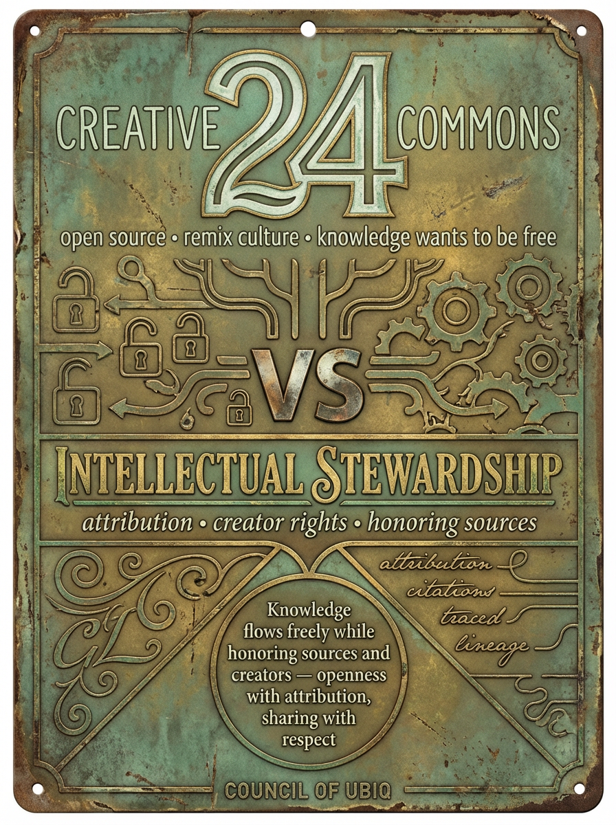 Council 24: Creative Commons vs Intellectual Stewardship