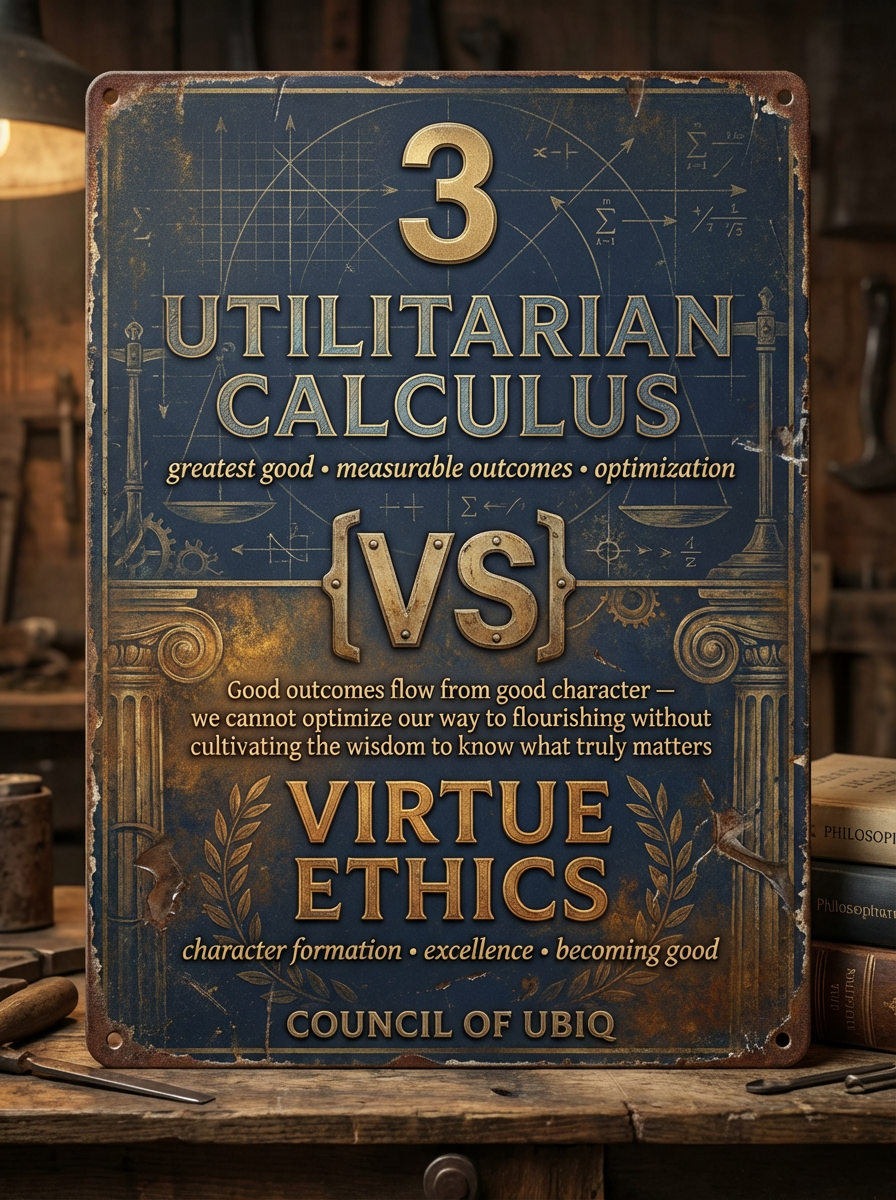 Council 3: Utilitarian Calculus vs Virtue Ethics