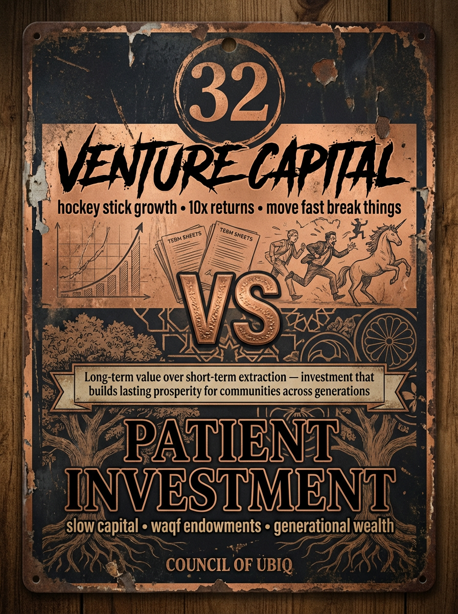 Council 32: Venture Capital vs Patient Investment