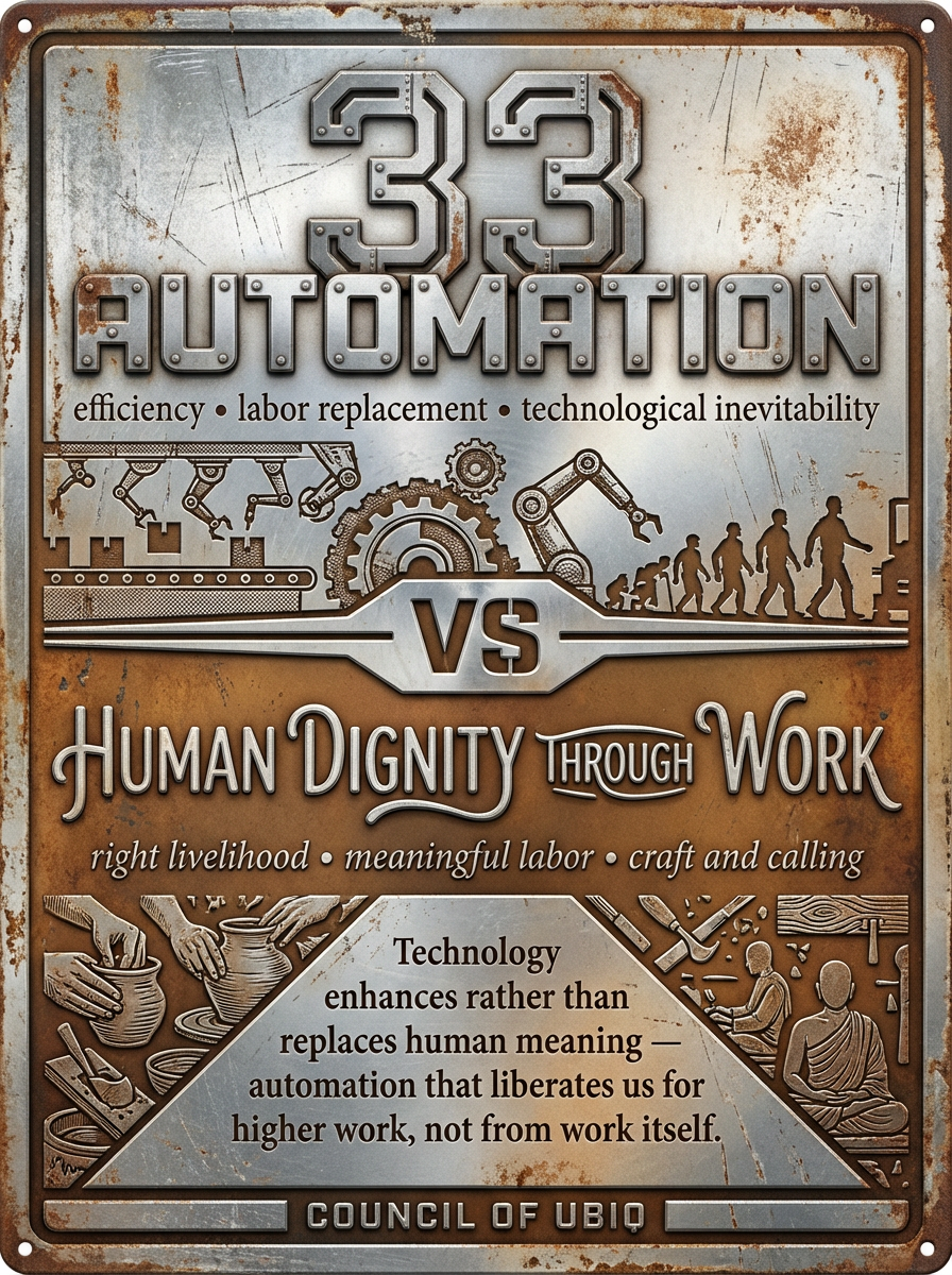 Council 33: Automation vs Human Dignity Through Work