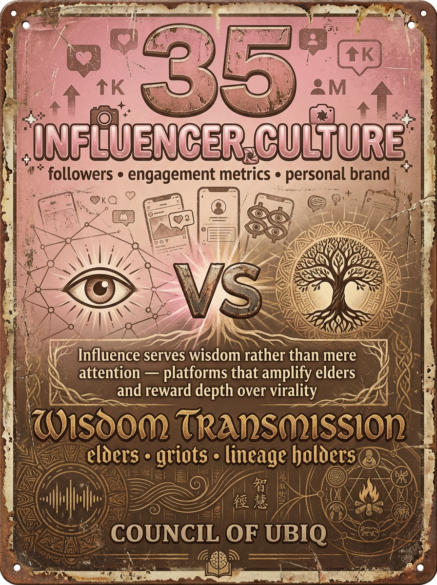 Council 35: Influencer Culture vs Wisdom Transmission