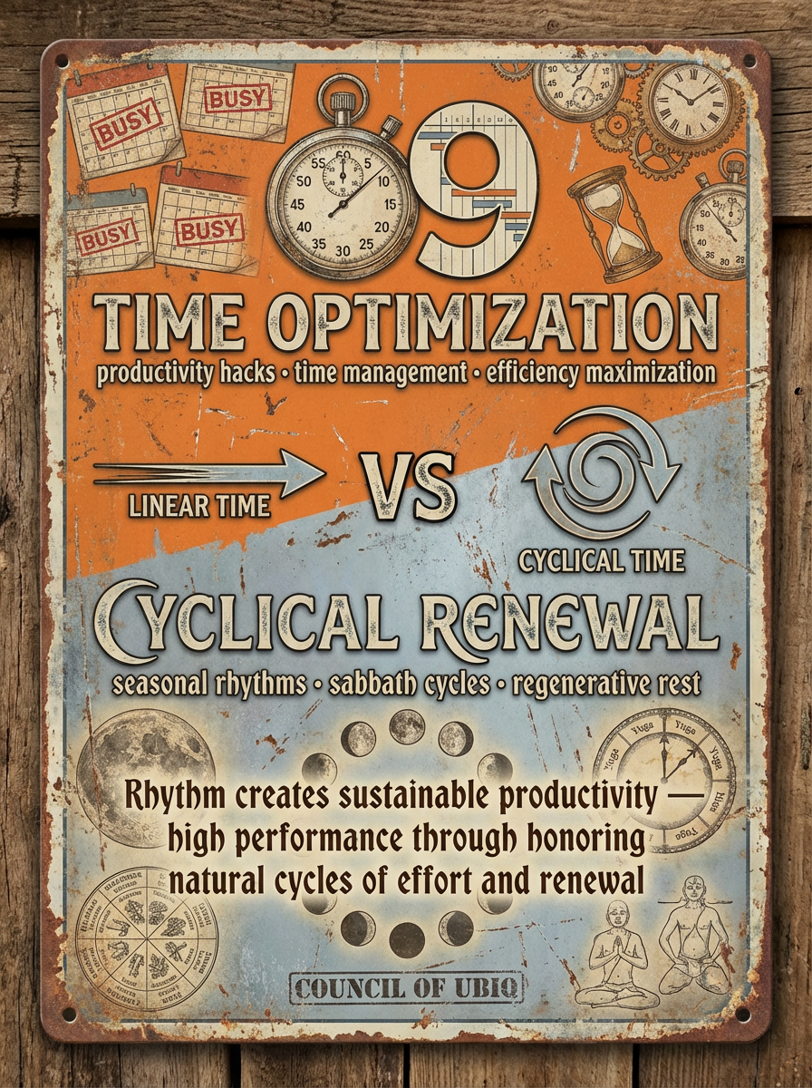 Council 39: Time Optimization vs Cyclical Renewal